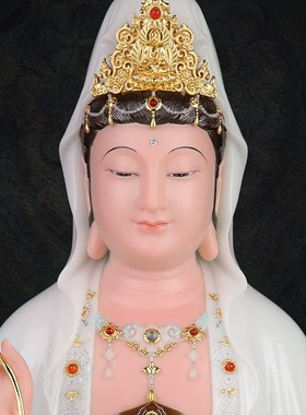 全堂佛佛像家用释迦摩尼佛坐像佛堂观音观世音的佛像新款供奉摆件