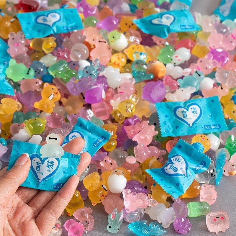 夜光立体卡通盲袋微缩小动物模型发亮儿童玩具摆件小礼物发光水果,淘宝优惠券,粉丝福利购,淘宝优惠卷