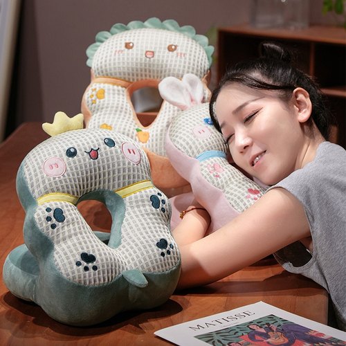 冰丝午睡枕趴睡枕头办公室教师学生抱枕睡觉趴趴枕头桌上午休神器 - 图3
