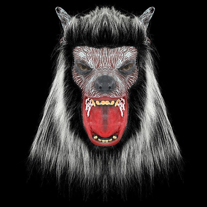万圣节面具乳胶头套《范海辛》狼人狼头面具动物头套无版权问题,淘宝优惠券,粉丝福利购,淘宝优惠卷