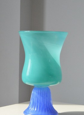 现代简约创意玻璃花瓶花器花插样板房售楼处桌面茶几电视柜玻璃瓶