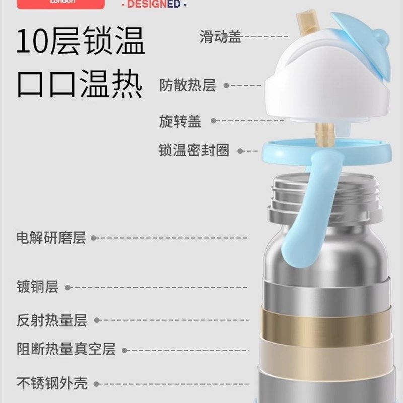 【自营】科巢儿童保温杯带吸管两用宝宝鸭嘴杯学饮奶瓶喝水杯子壶,淘宝优惠券,粉丝福利购,淘宝优惠卷
