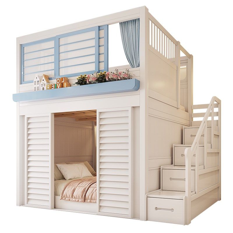 带隔断的大人双人床2米互不打扰上下铺双层床姐弟分隔床复式二楼,淘宝优惠券,粉丝福利购,淘宝优惠卷