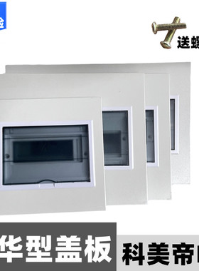 强电布线箱配电箱盖板铁面板PZ30暗装明装盖子12路20位大型开关盖