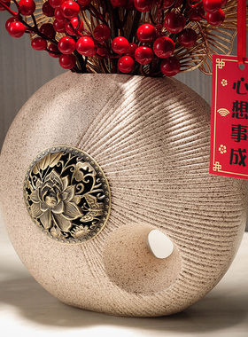 2022新年过年摆件现代家居饰品电视柜书房间玄关装饰办公室摆设