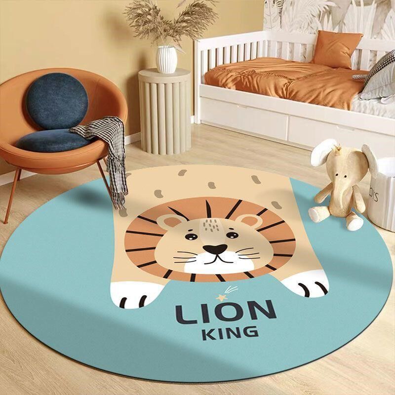 Round non-slip floor mat computer swivel chair bedroom children's room foot mat study chair mat desk carpet