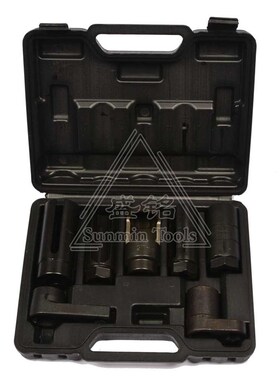 7件套含氧传感器套筒氧传感器拆卸工具 专业汽保工具