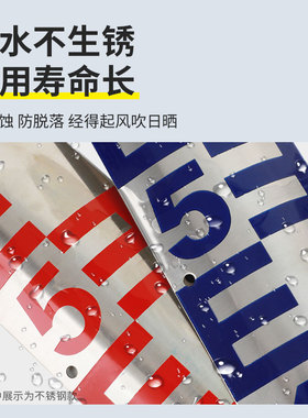 大水牛水位尺水位标尺不锈钢水尺板水标尺水文标尺搪瓷刻度测量尺