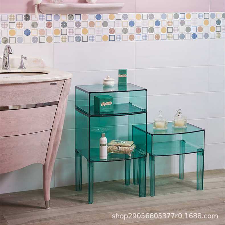 厂家 创意床头柜子简约沙发边柜亚克力网红ins北欧透明收纳柜,淘宝优惠券,粉丝福利购,淘宝优惠卷