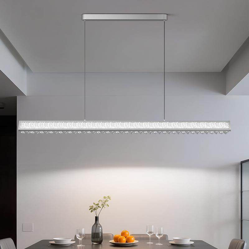 餐厅吊灯意式极简轻奢2025新款护眼创意个性一字长条餐桌吊灯,淘宝优惠券,粉丝福利购,淘宝优惠卷