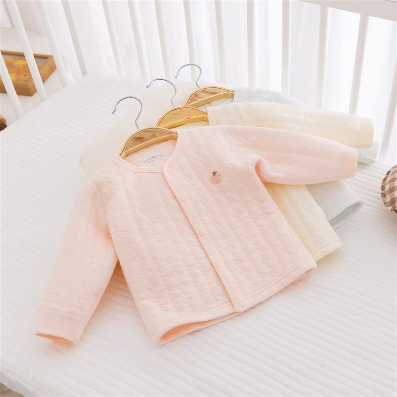 婴儿衣服分体套装a类纯棉男女宝宝保暖衣两件套薄棉衣春秋季内穿,淘宝优惠券,粉丝福利购,淘宝优惠卷