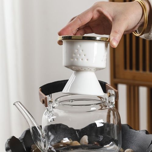 围炉煮茶家用电陶炉玻璃煮茶器室内陶瓷电炉煮茶神器烤炉保温电炉 - 图3