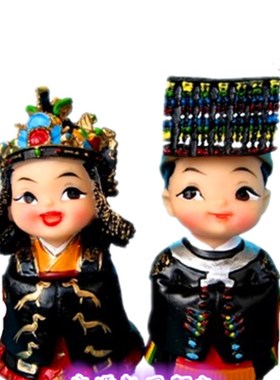 韩国宫廷娃娃工艺摆件创意韩服娃娃摆台韩式料理店装旅游纪念品