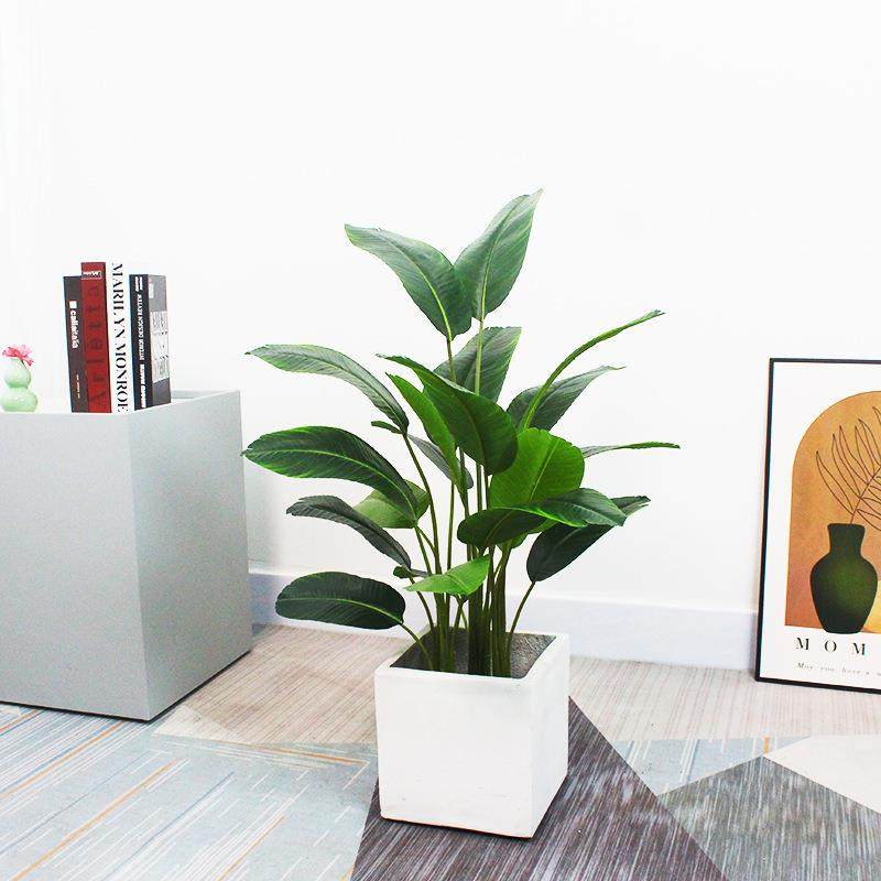 北欧大型旅人蕉仿真绿植盆栽室内装饰五杆香蕉叶盆景客厅假树摆件,淘宝优惠券,粉丝福利购,淘宝优惠卷