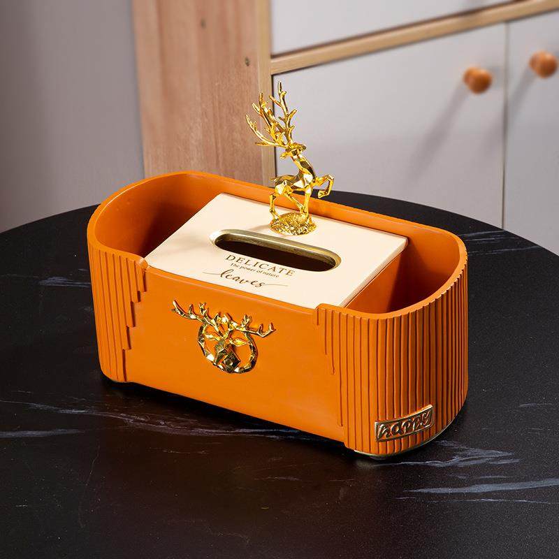 北欧创意家用桌面纸巾盒餐桌抽纸盒轻奢风客厅茶几收纳盒套装摆件,淘宝优惠券,粉丝福利购,淘宝优惠卷