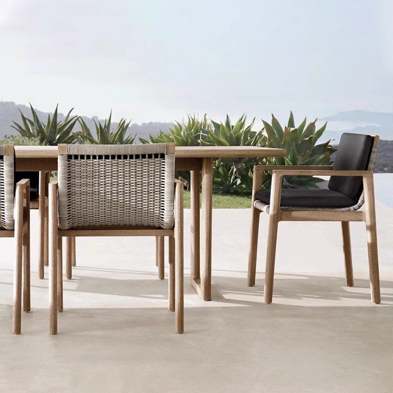 户外庭院沙发实木藤椅别墅露台花园阳光房酒店民宿室外休闲藤编椅,淘宝优惠券,粉丝福利购,淘宝优惠卷