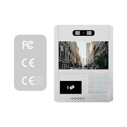 可视门铃电话密码刷卡开锁楼宇对讲ip网络视频监控门铃对讲系统 - 图1