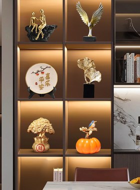 轻奢高档酒柜装饰品摆件客厅餐边A柜电视柜客厅高端上档次大气摆
