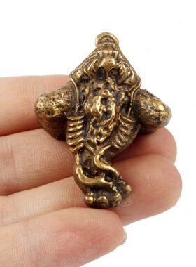 铜金蟾摆件进宝工艺品实心全铜可爱把家居摆件客厅招财蟾蜍玩迷你