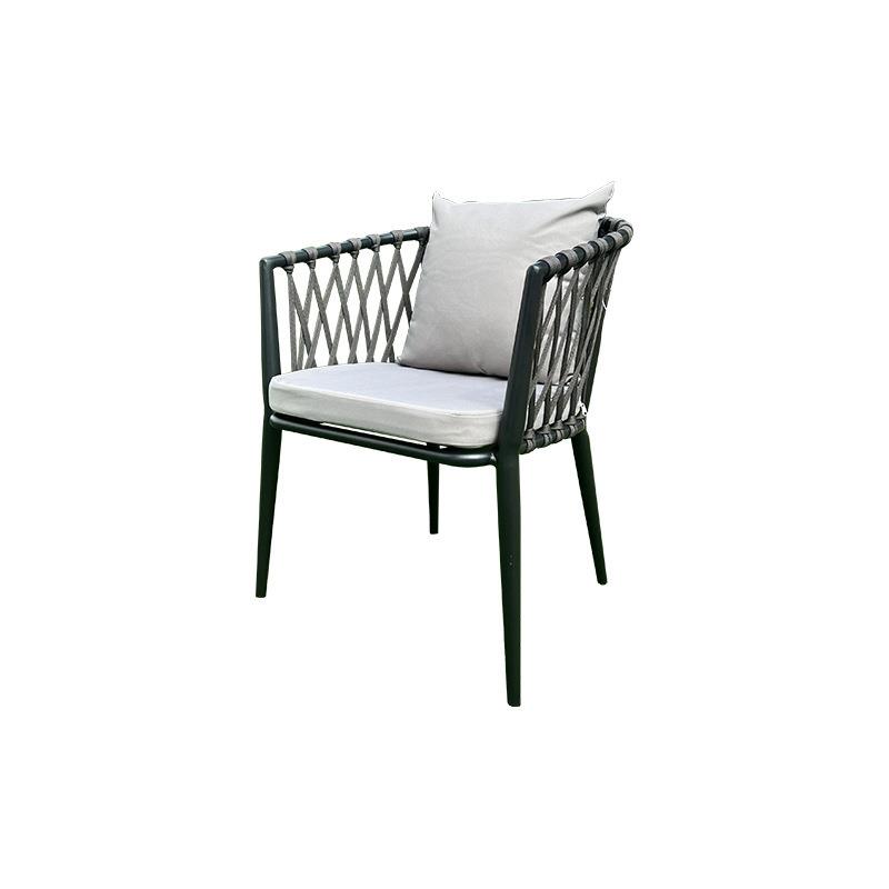 庭院户外桌椅组合别墅花园露台天台餐桌室外休闲露台绳编藤椅家具 - 图3