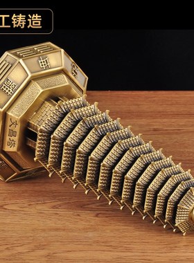 黄铜十三层文昌塔摆件13层黄铜文昌塔家居客厅电视柜书房装饰品