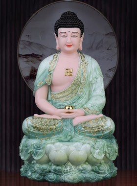 台湾全堂佛汉白玉观音菩萨佛像释迦牟尼地藏王菩萨弥勒佛娑婆三圣