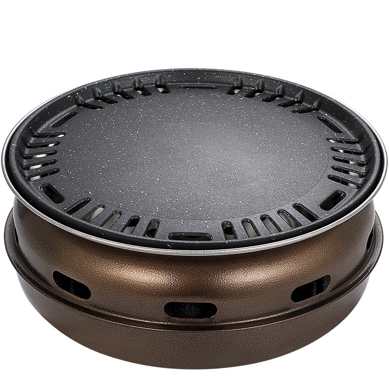 韩式烧烤炉家用碳烤炉商用烤肉炉炭火烤肉锅烧烤架日式炭烤炉圆形,淘宝优惠券,粉丝福利购,淘宝优惠卷