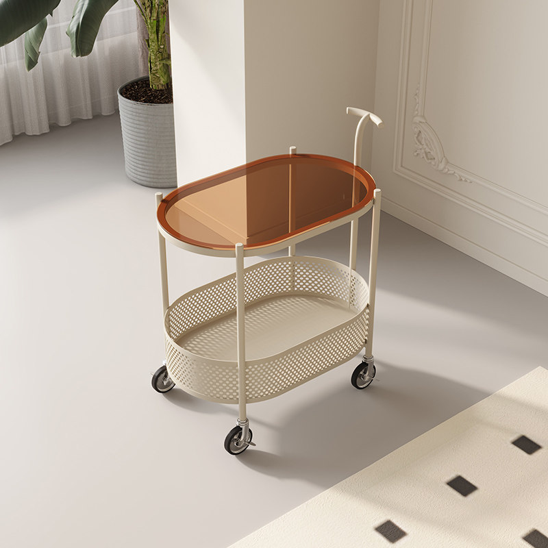 奶油风可移动带轮客厅小推车沙发边几网红极简卧室牀头边桌小茶几,淘宝优惠券,粉丝福利购,淘宝优惠卷