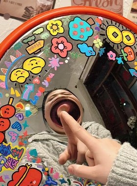 【小红书推荐】凹凸镜广角镜diy室内摆件客厅装饰拍照神器转角镜