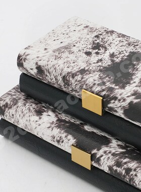 仿皮马毛纹印花首饰盒收纳盒样板房售楼处衣帽间卧室装饰品摆件