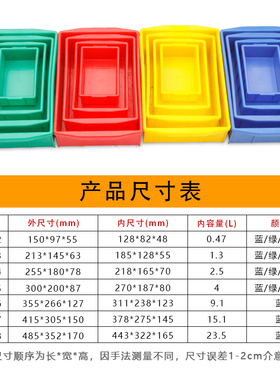 零件盒周转箱物料盒收纳盒配件箱塑料盒胶框五金工具长方形螺丝盒