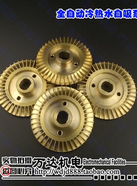 双面健自吸泵铜叶轮 扁键凌霄泵 清水泵加压泵 锅炉泵 铜叶轮
