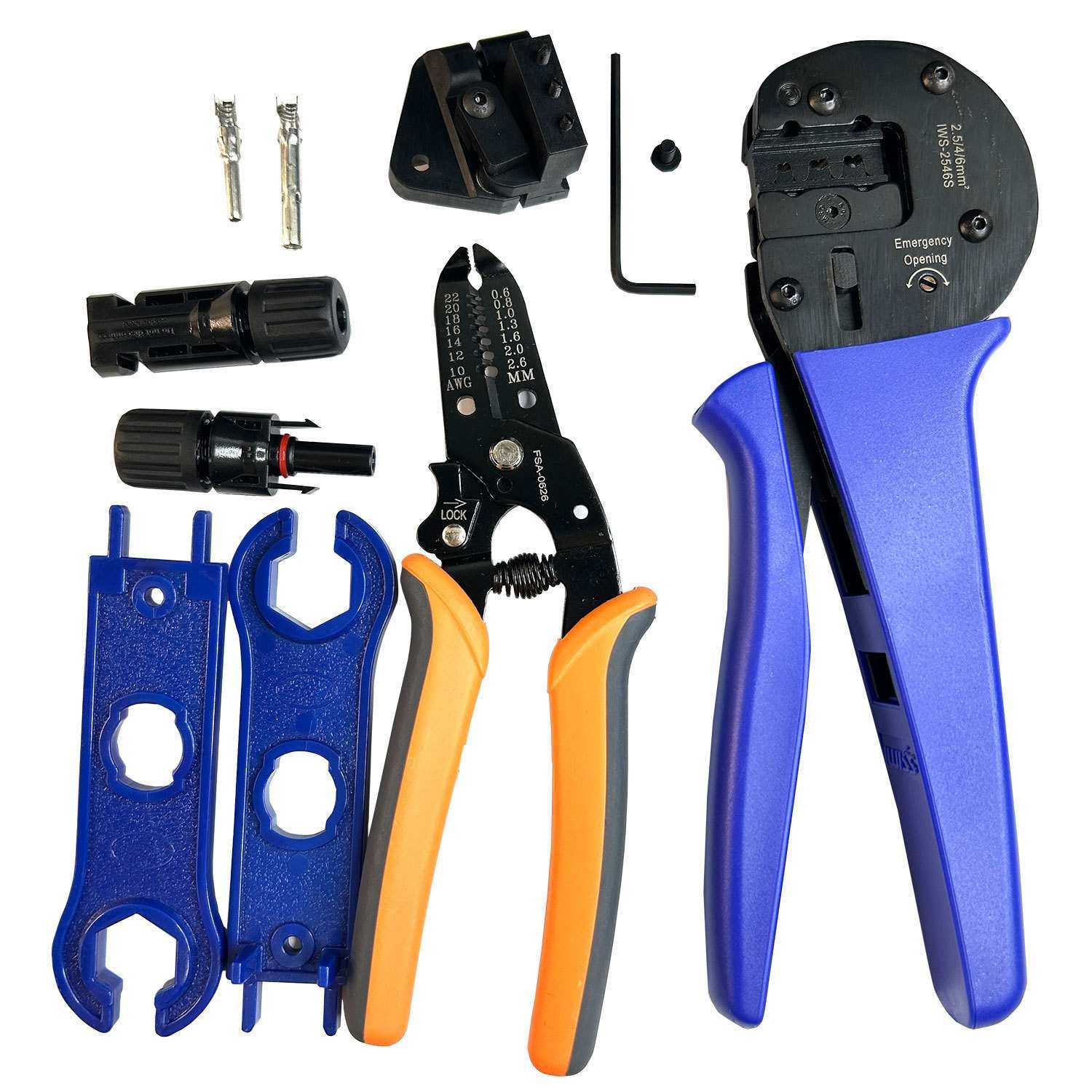MC4端子连接器剥线钳套装太阳能端子线缆电工2546B压接钳工具包,淘宝优惠券,粉丝福利购,淘宝优惠卷