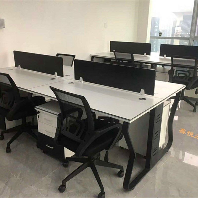 新款职员办公桌办公室桌子员工电脑桌椅简约现代双人单排工作位定,淘宝优惠券,粉丝福利购,淘宝优惠卷