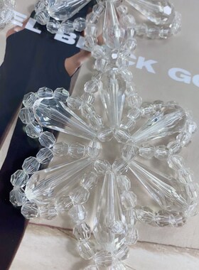 24夏季新款h花朵包带百搭可拆卸包包链条小众设计简约个性挂件