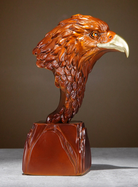 黄铜老鹰装饰摆饰《赢》办公室书房D桌面摆件乔迁开业商务律师礼