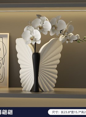 格调黑白a软装艺术摆件高级感样板间客厅电视壁龛酒柜极简家居饰