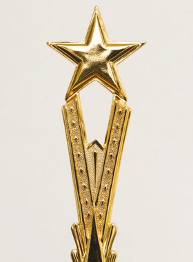 五角优奖杯季度光星星员工刻字定制奖杯闪耀比赛秀颁奖冠军奖杯