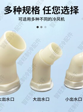 冷库冷风机下水排水口蒸发器集水口接头吊顶风机排水出水接口丝接