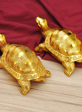铜乌龟摆件金龟乔迁送礼龟大号居B家办公室书房日常装饰窗台品包