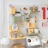 Perforated board wall rack dormitory punch-free desk student study wall hook desktop wall storage
