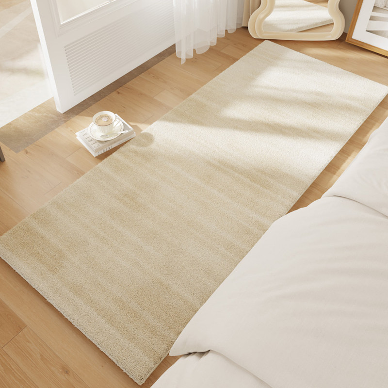 Beige carpet master bedroom bedside blanket high-end v-sense living room coffee table floor mat home cream style bed end bed front