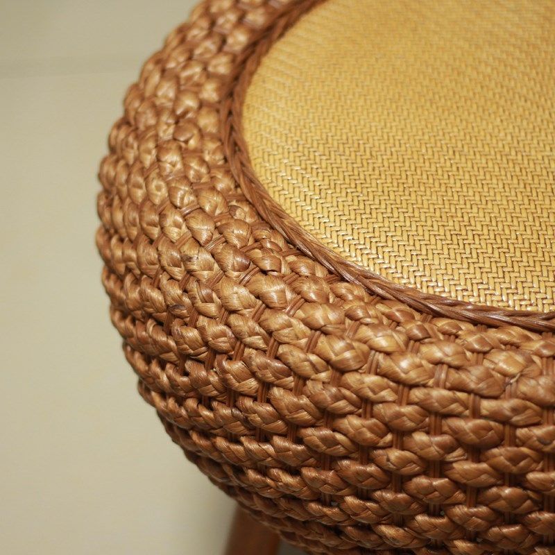 可旋转家用藤编藤椅阳台客厅小椅子榻榻米矮靠背椅圆形成人编织凳,淘宝优惠券,粉丝福利购,淘宝优惠卷