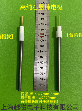 电化学电解高纯石墨棒电极 CE碳棒辅助对电极 6mm石墨阴极 可开票
