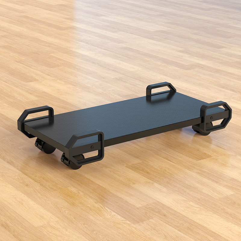 Computer host bracket under the table desktop chassis base storage shelf mobile tray pad height pallet pulley bracket