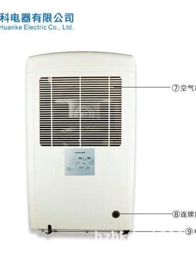 环科58升可移动式别墅地下室除湿机地下室抽湿机