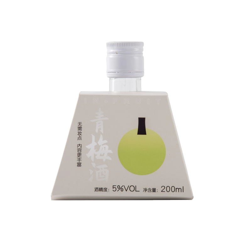 果髓青梅酒200ml女士小瓶果酒甜酿酒瓶装梅子酒5度少女微醺晚安酒