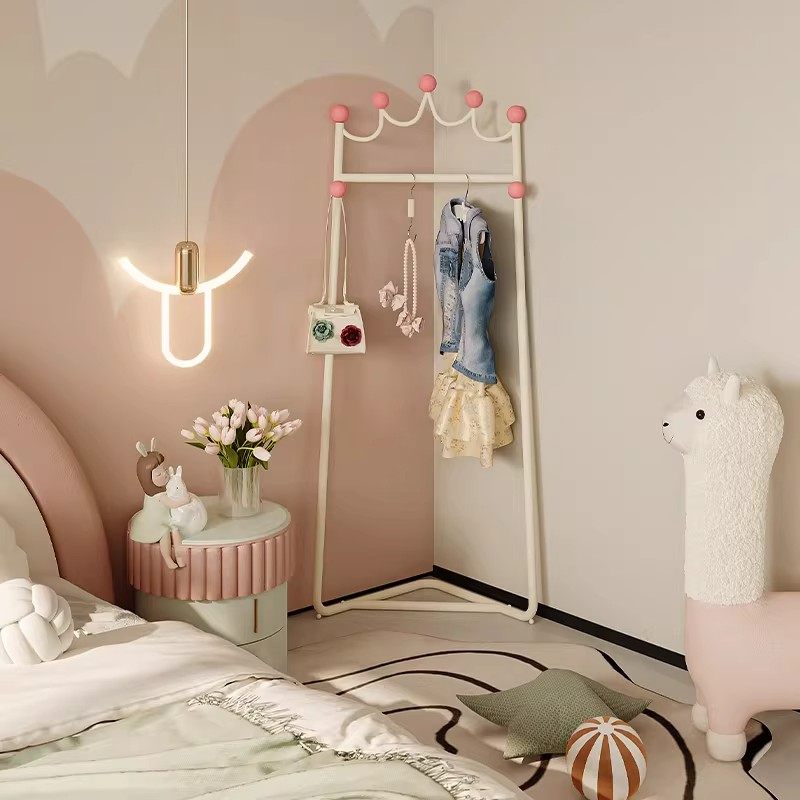 角落挂衣架儿童卧室转角衣帽架2025新款创意奶油风床边挂衣服架,淘宝优惠券,粉丝福利购,淘宝优惠卷