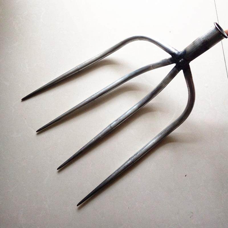 四股叉农用空心草叉子铁叉钢叉清垃圾叉废料叉粗齿大号农具四齿叉,淘宝优惠券,粉丝福利购,淘宝优惠卷