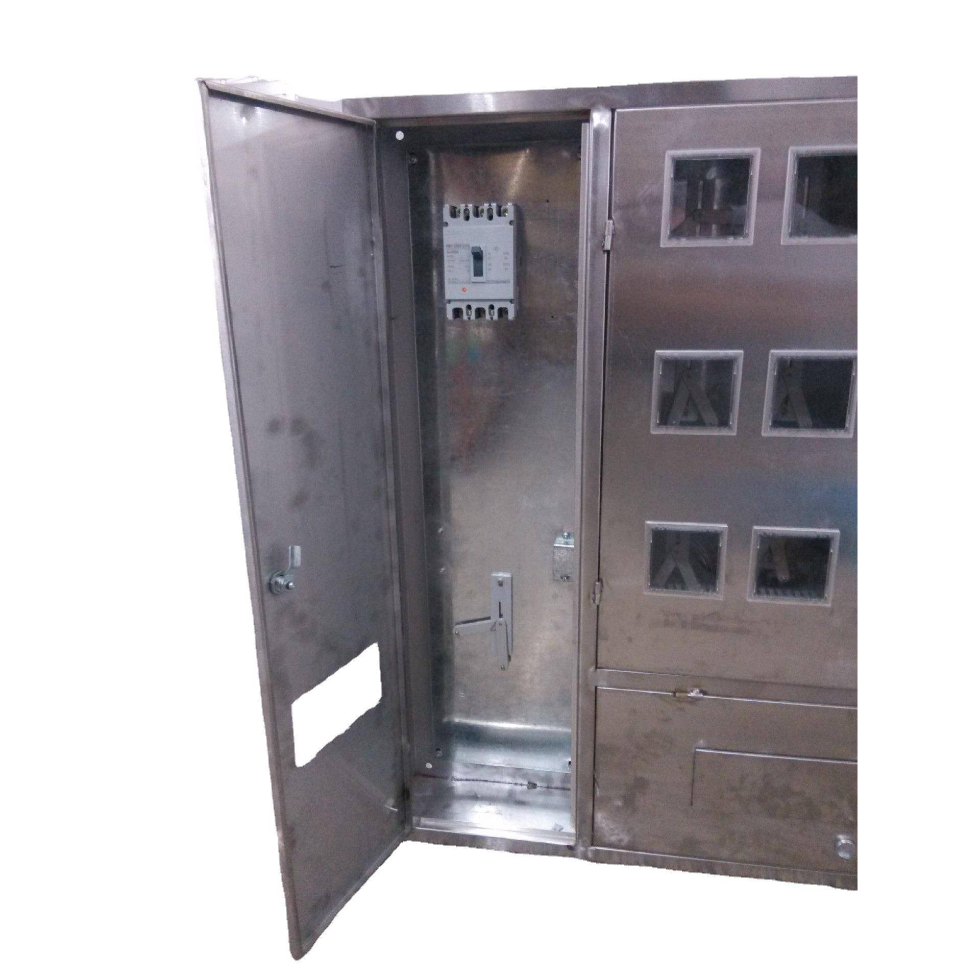 304 201不锈钢十六位电表箱 横排12国网位金属计量箱 配电柜 - 图1